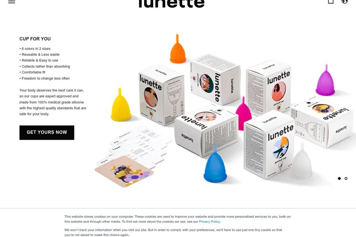 Lunette homepage