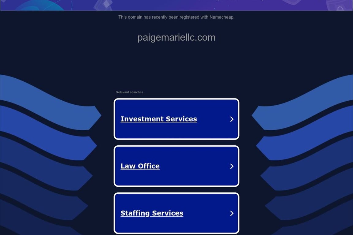 Paige Marie LLC homepage