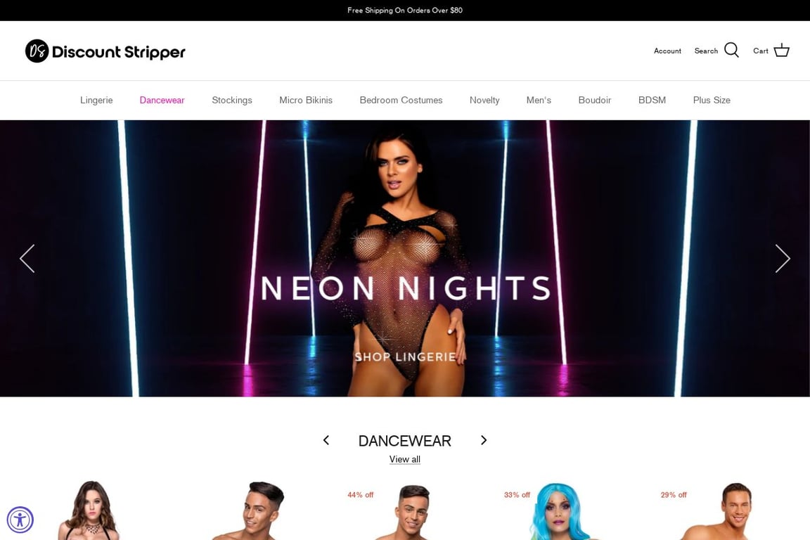 Discount Stripper homepage