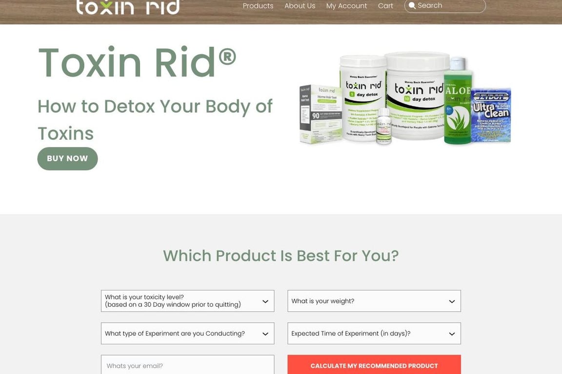 Toxin Rid. homepage
