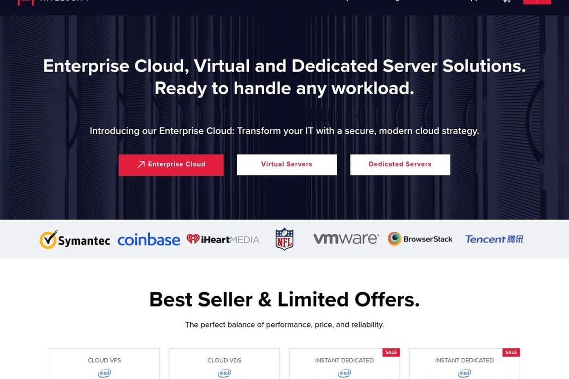 TurnKey Internet homepage