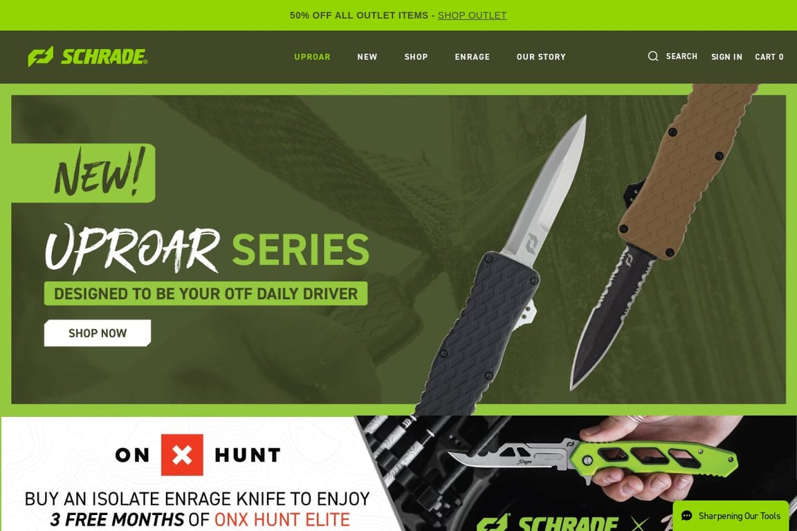 Schrade homepage