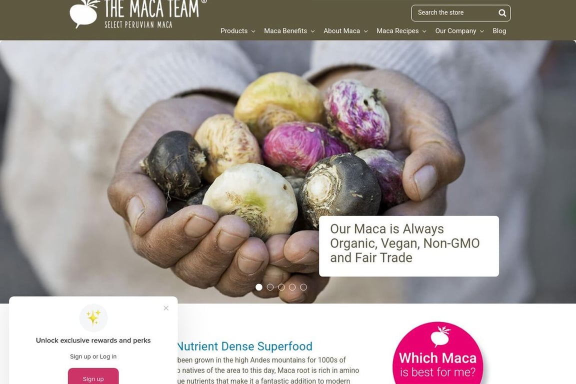 The Maca Team homepage
