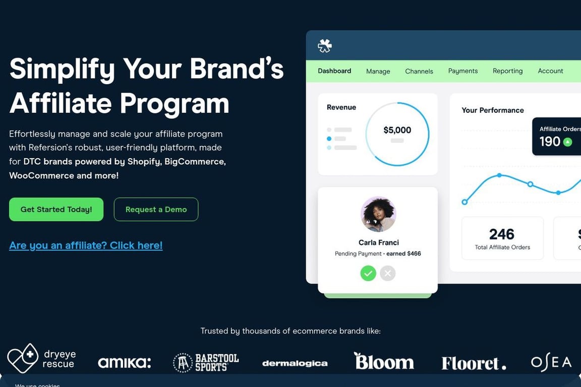 Black Buffalo affiliate program signup page