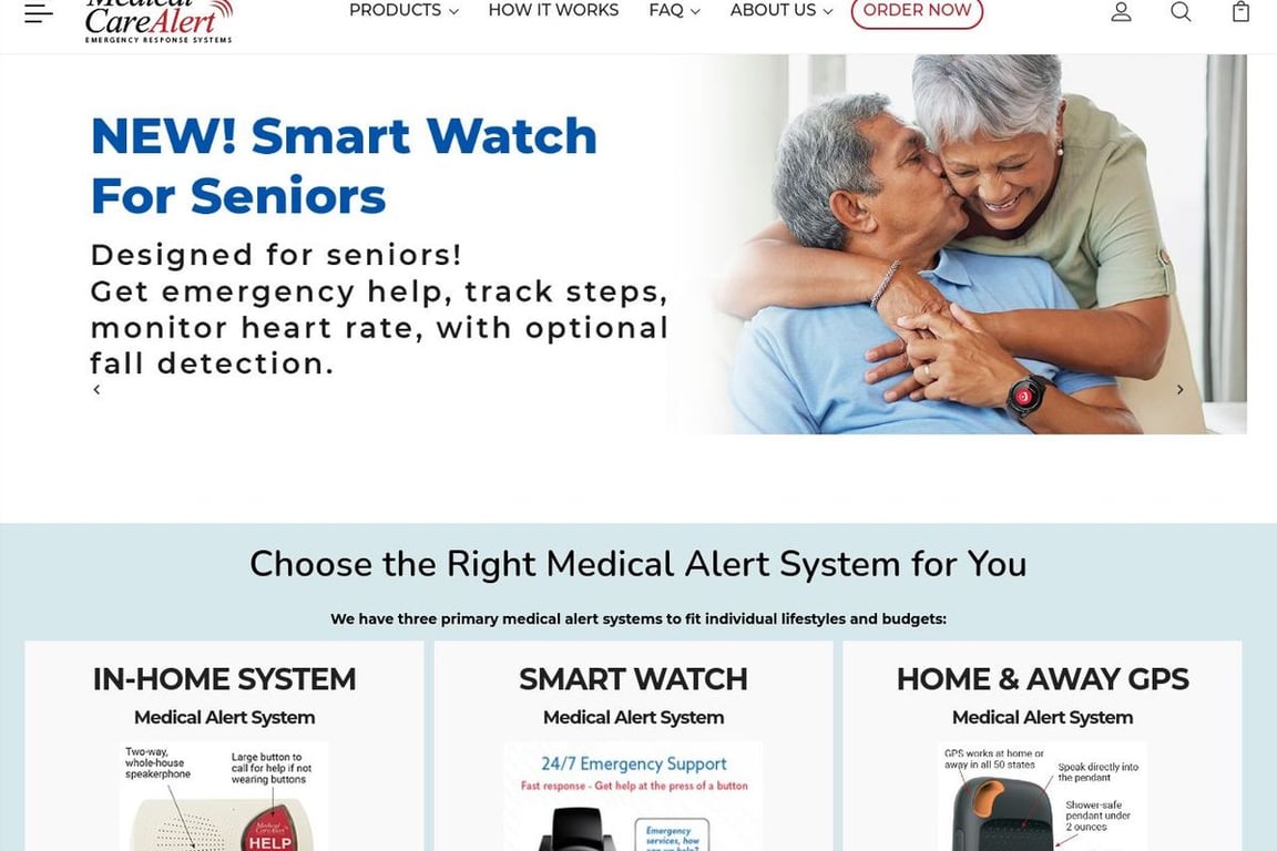 Medical Care Alert homepage