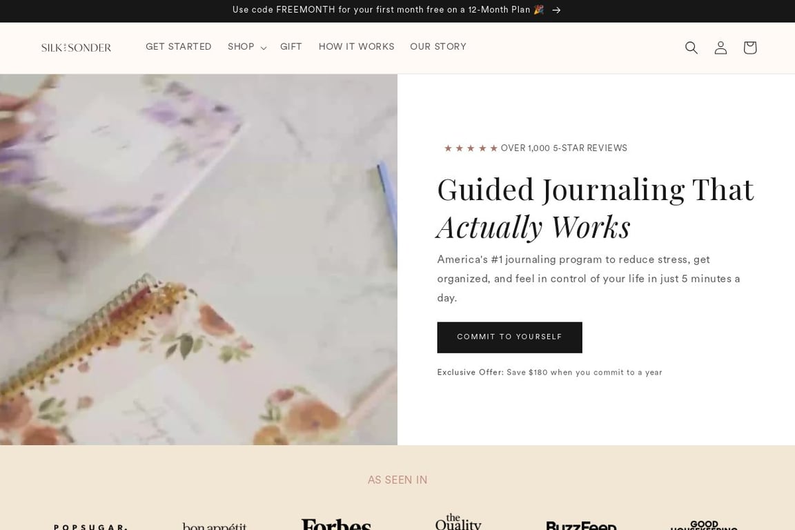 Silk and Sonder homepage
