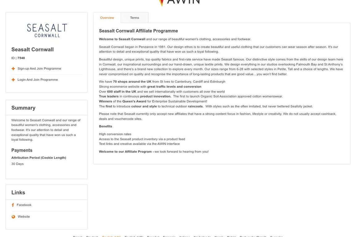 Seasalt Cornwall Affiliate Program Everything You Need to Know (2024)