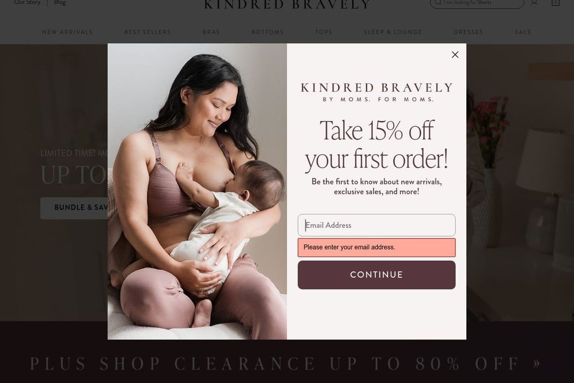 Kindred Bravely homepage