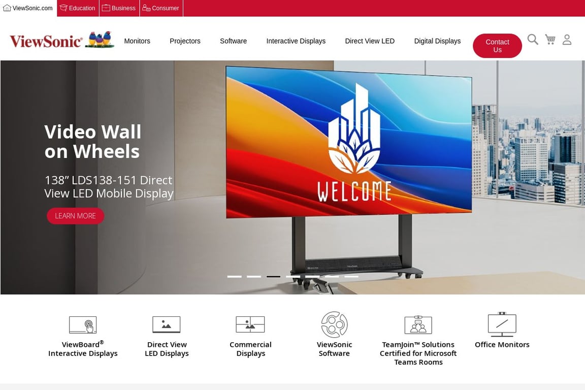 ViewSonic homepage