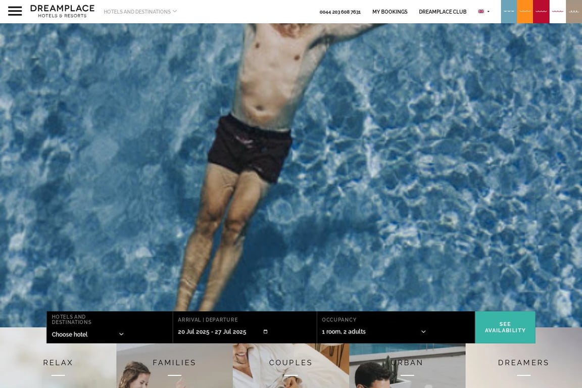 Dreamplace UK homepage