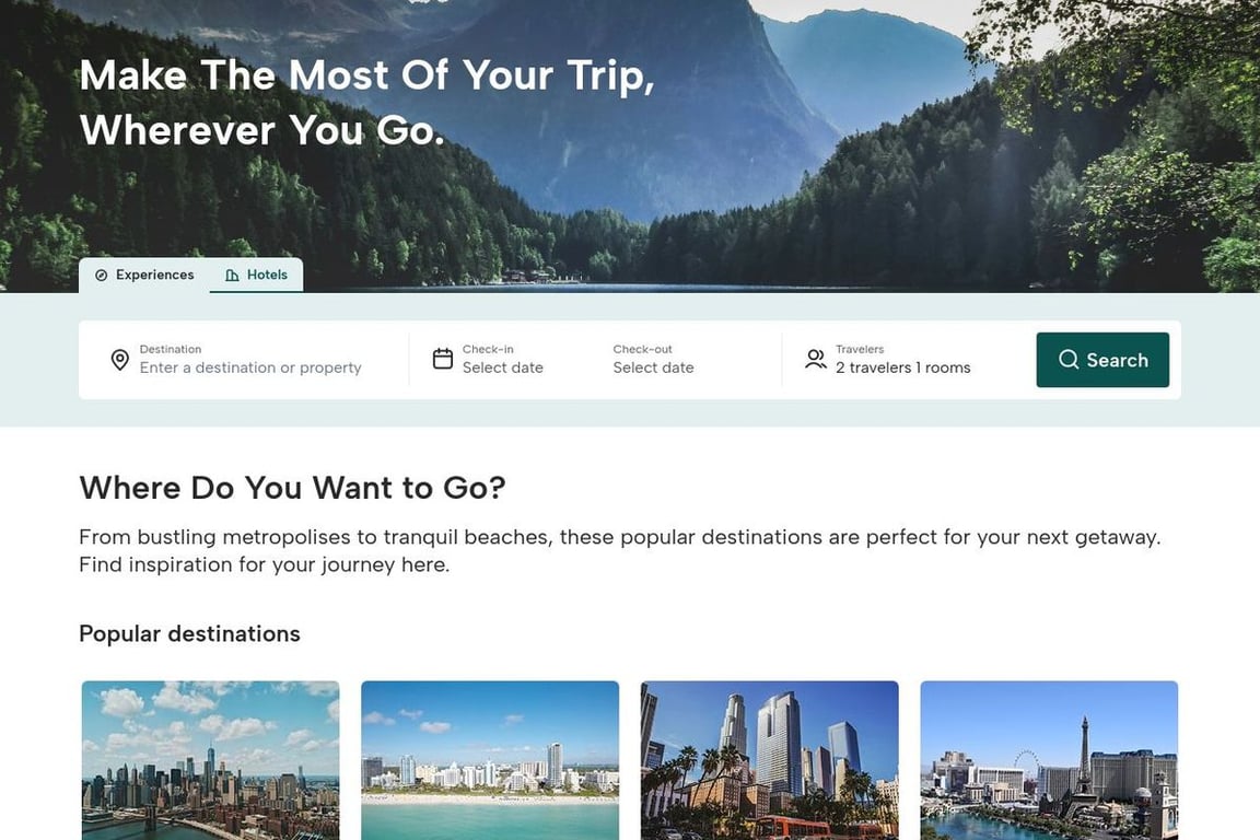 Tripening Inc homepage