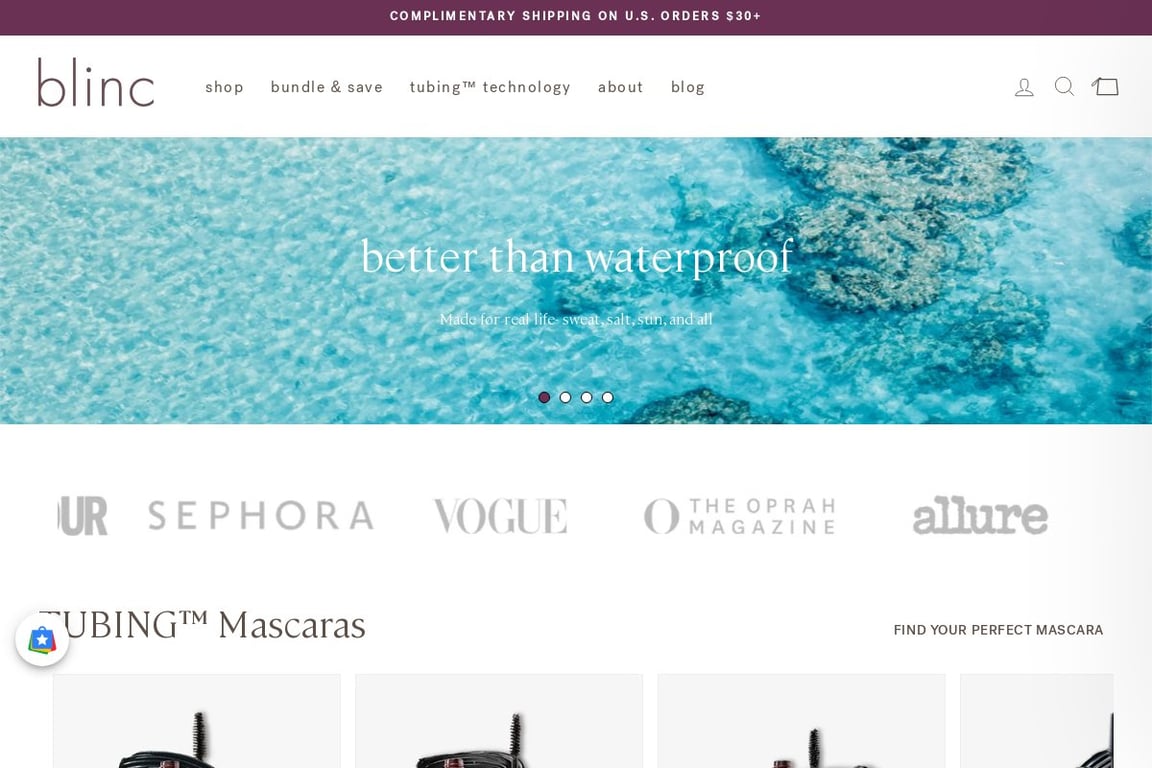 Kinder Beauty homepage
