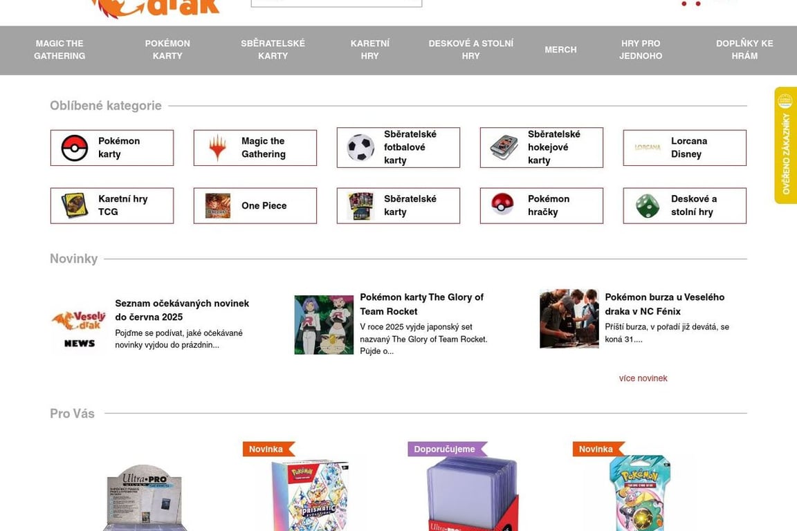 Vesely-drak homepage