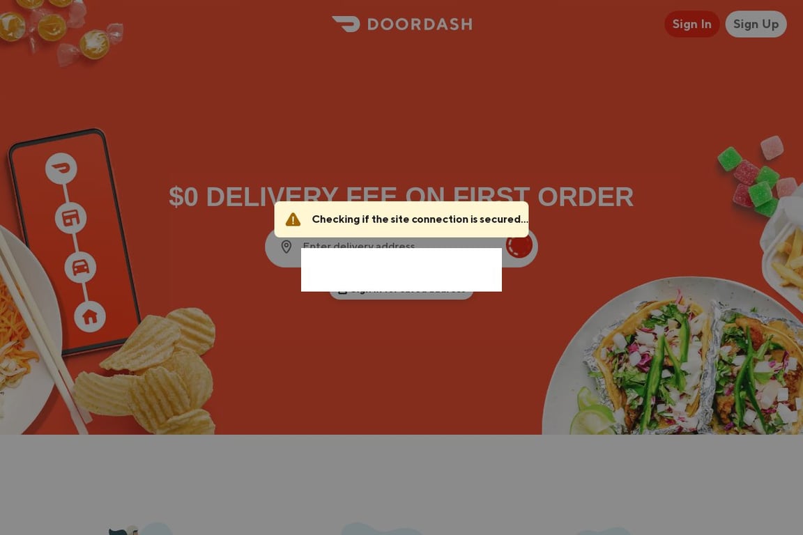 DoorDash Driver homepage