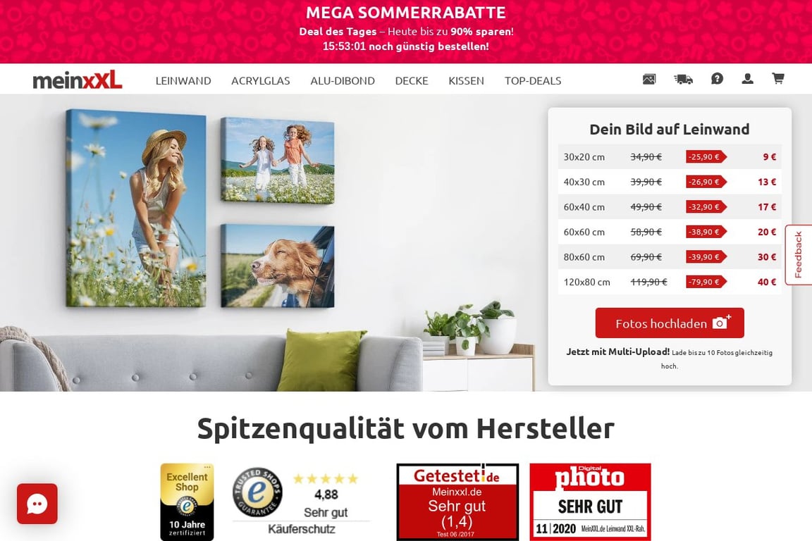 Meinxxl homepage