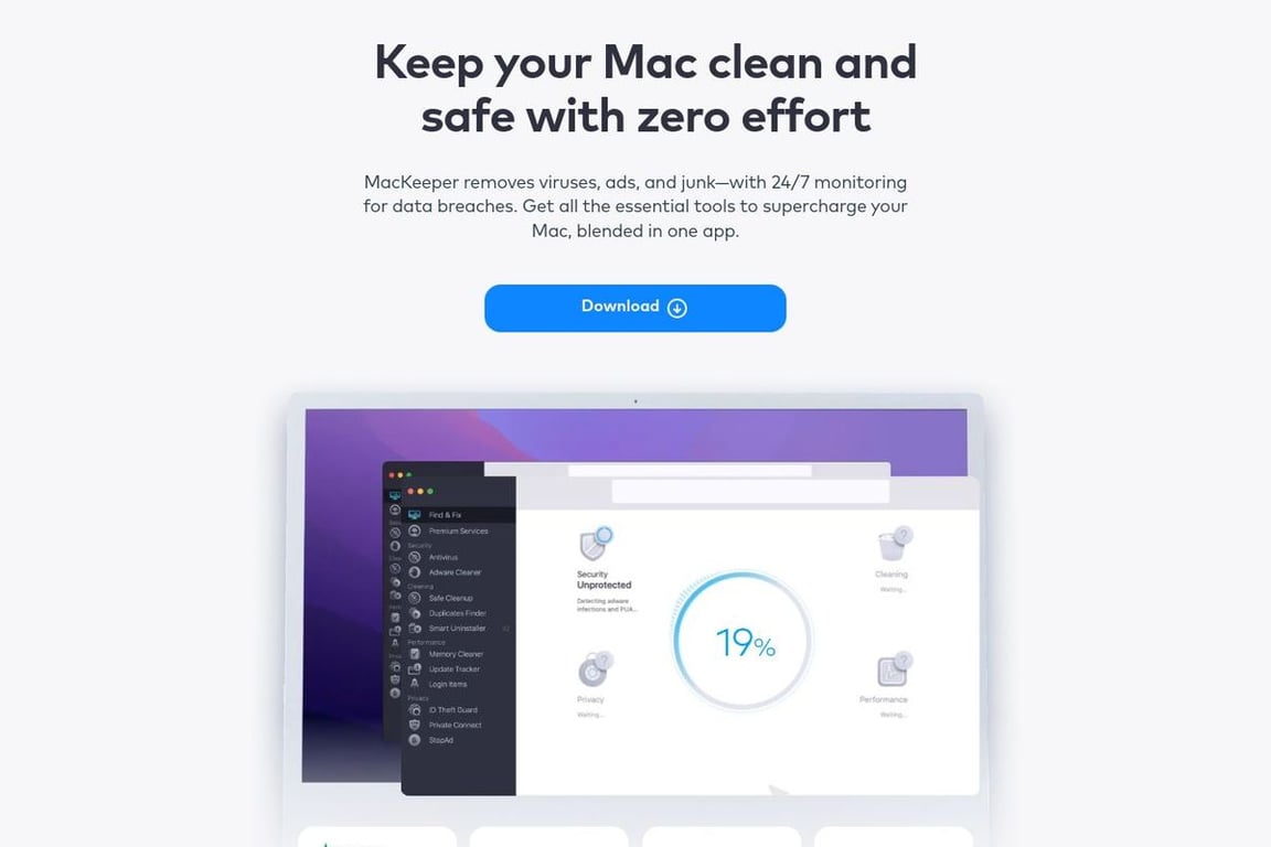 MacKeeper homepage
