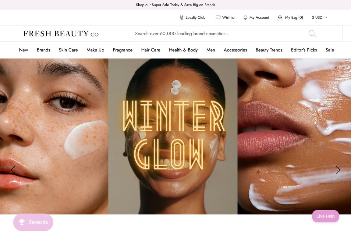 Fresh Fragrances & Cosmetics homepage