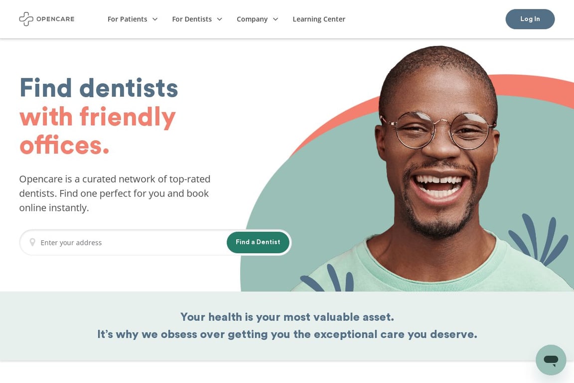 Opencare homepage