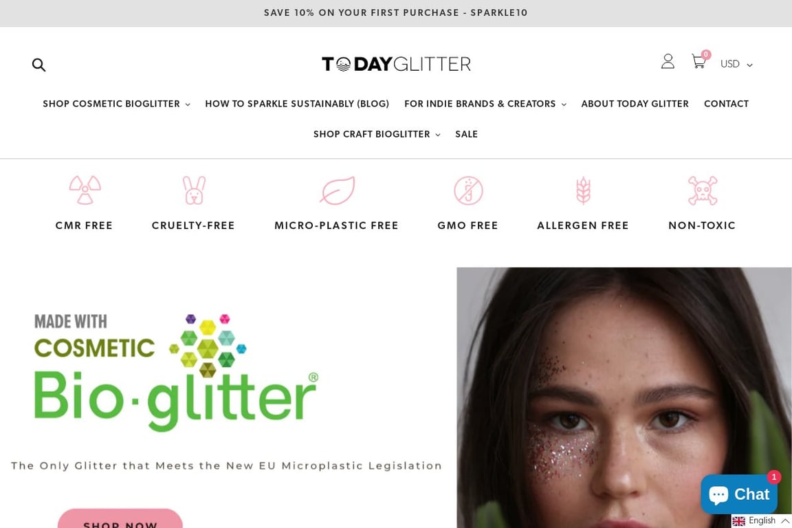 Today Glitter homepage
