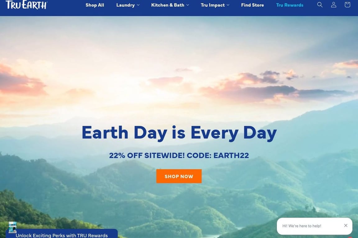 TruEarth homepage