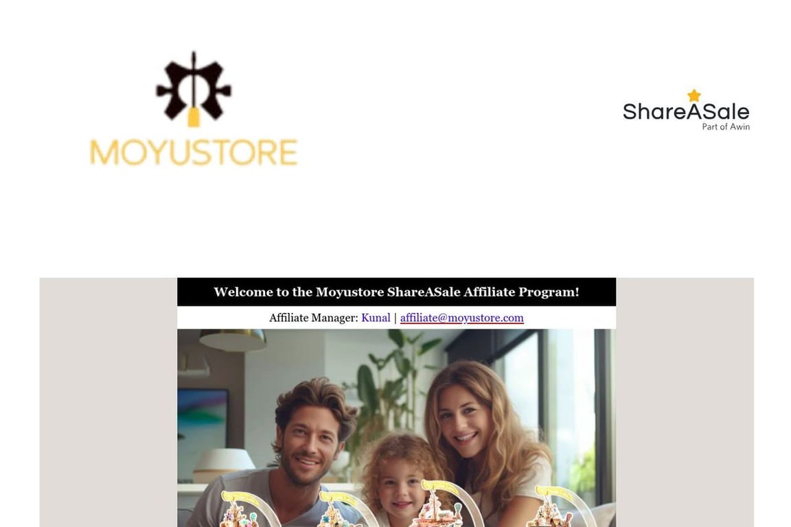 MoYu Store affiliate program signup page