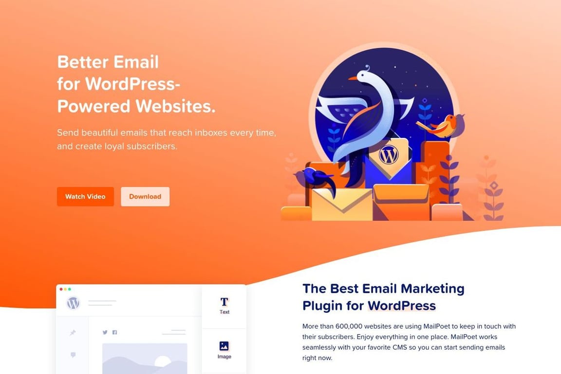 MailPoet homepage