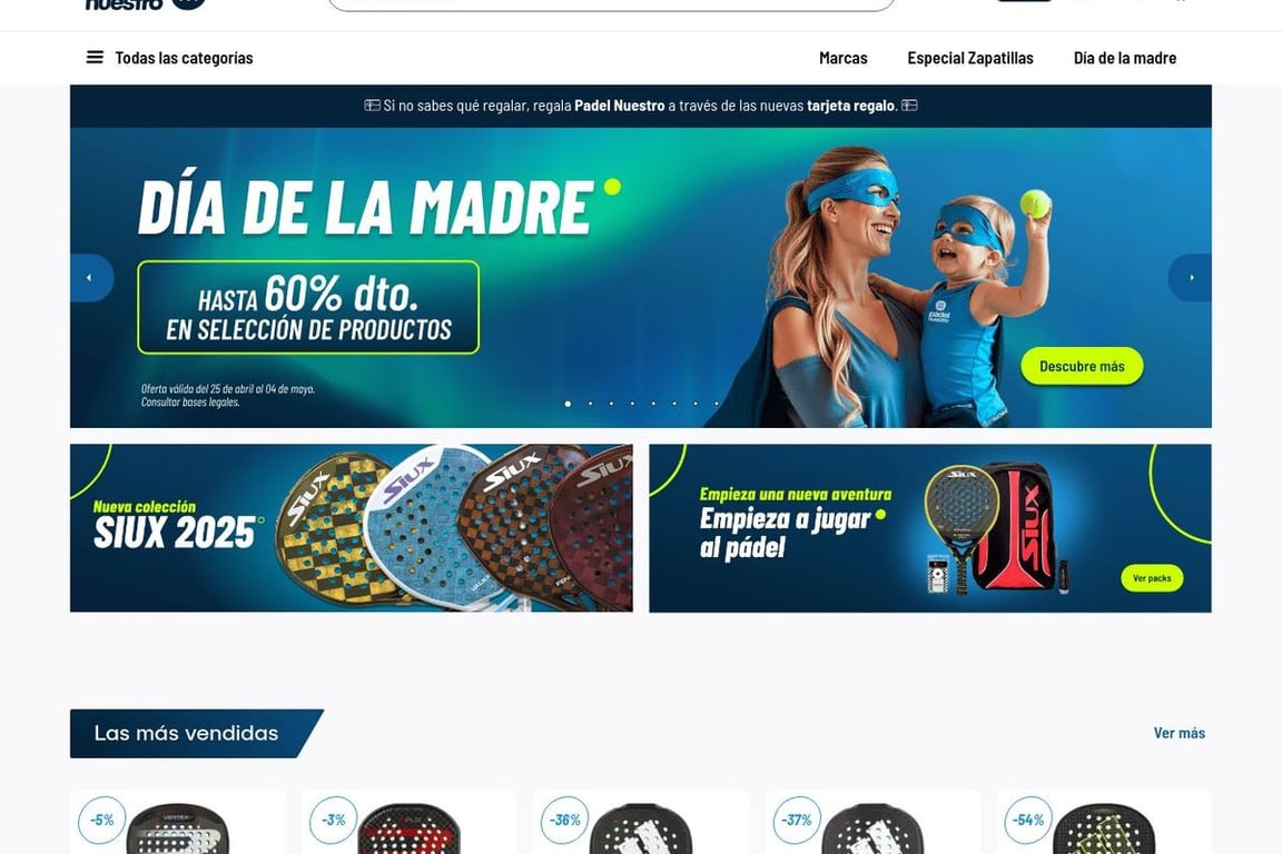 PadelNuestro homepage