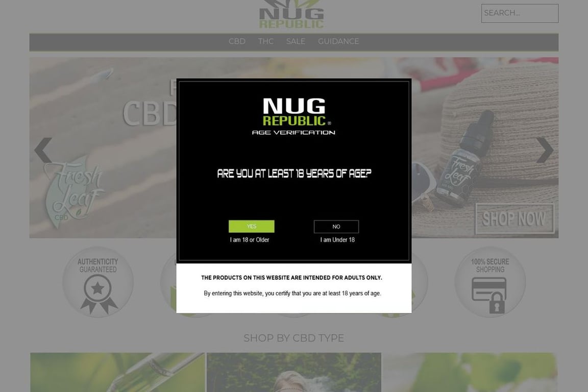 Nug Republic homepage