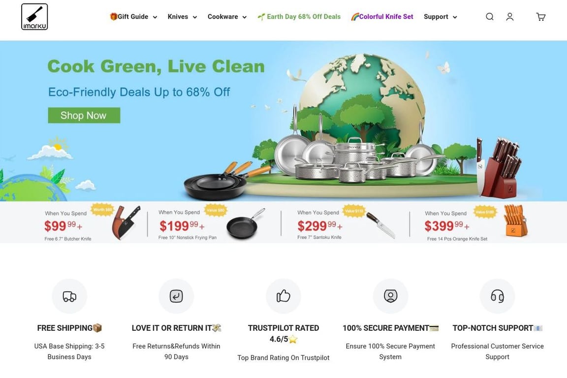Imarku homepage