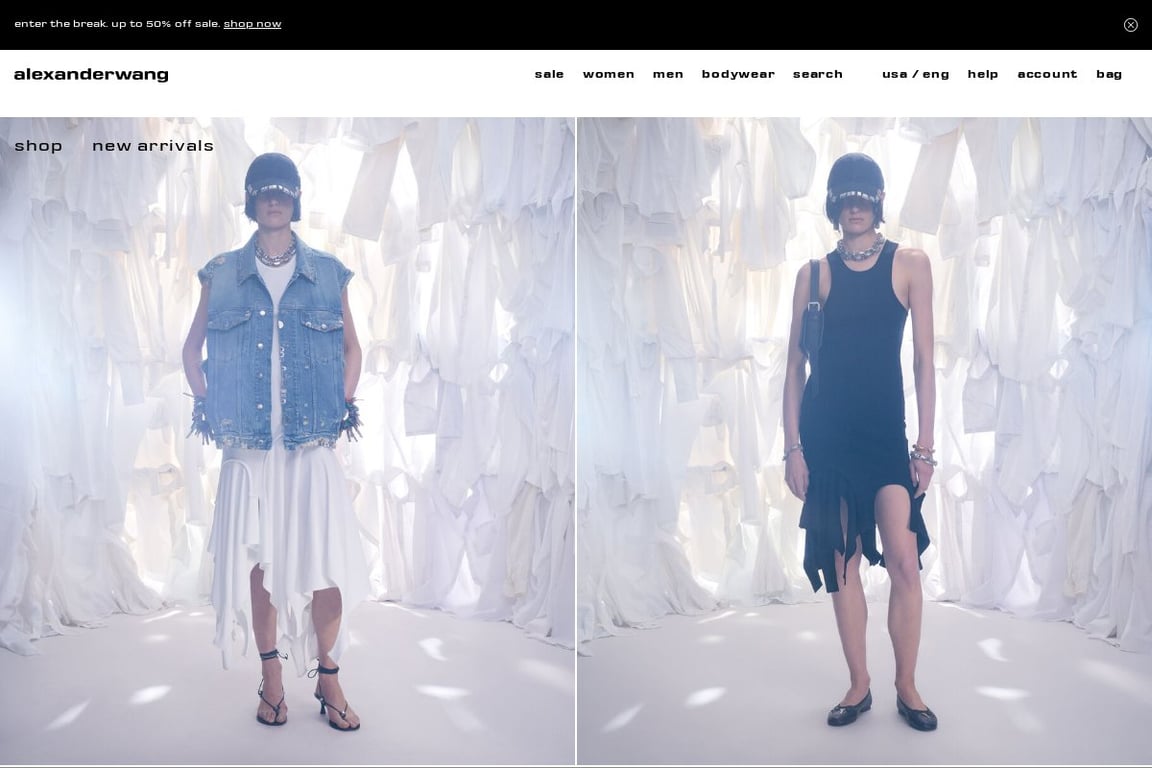 Alexander Wang homepage