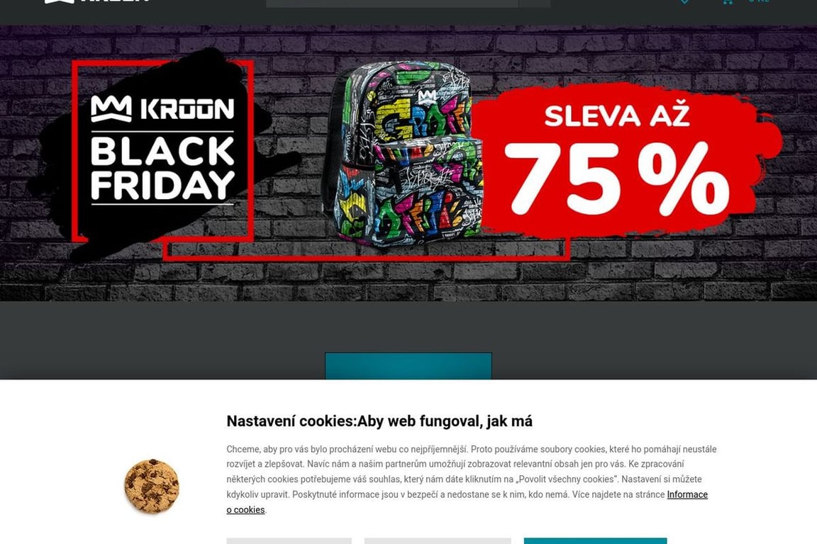 Kroonwear.com homepage