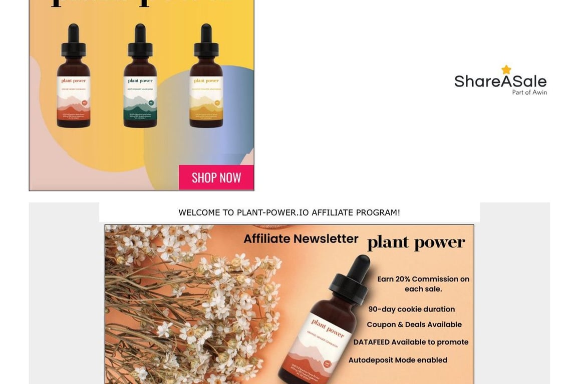 Power Plant affiliate program signup page
