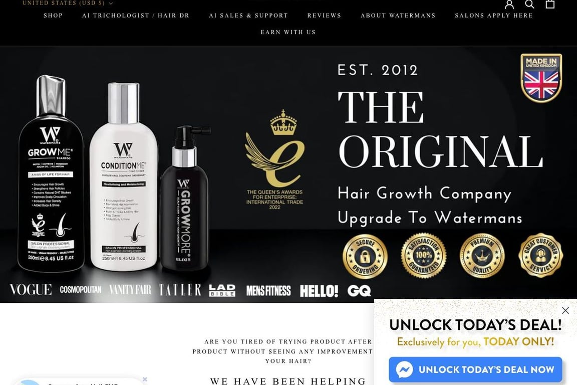 Watermans homepage