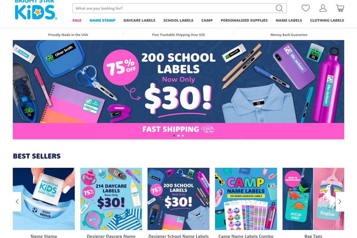 Bright Star Kids homepage