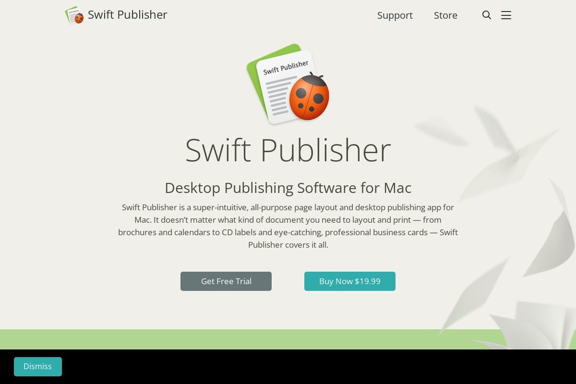 Swift Publisher homepage