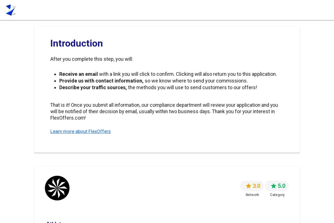 Athleta affiliate program signup page