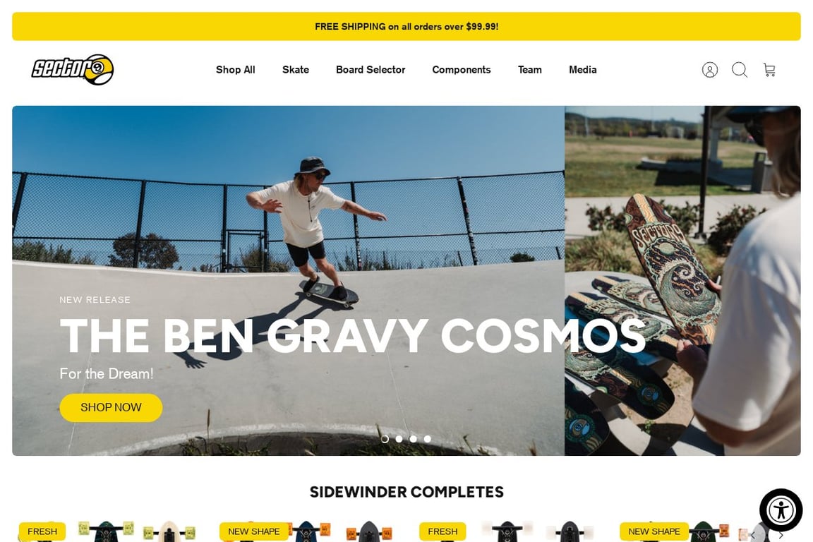 Sector 9 homepage
