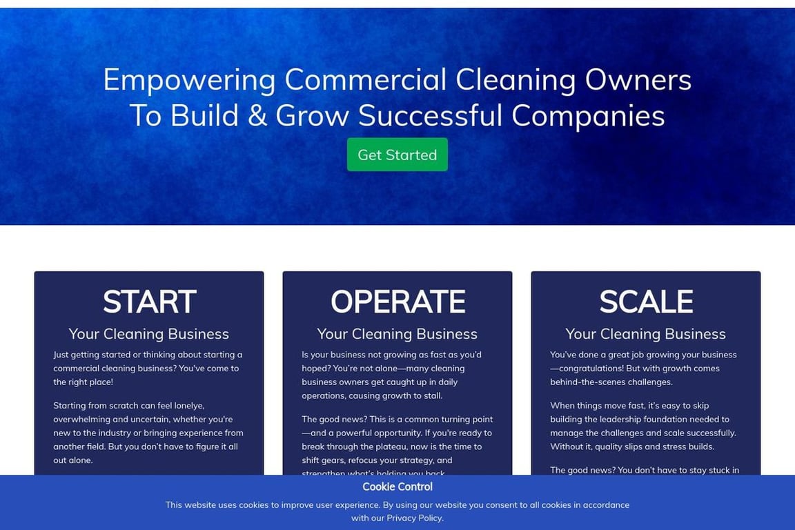 The Janitorial Store affiliate program signup page