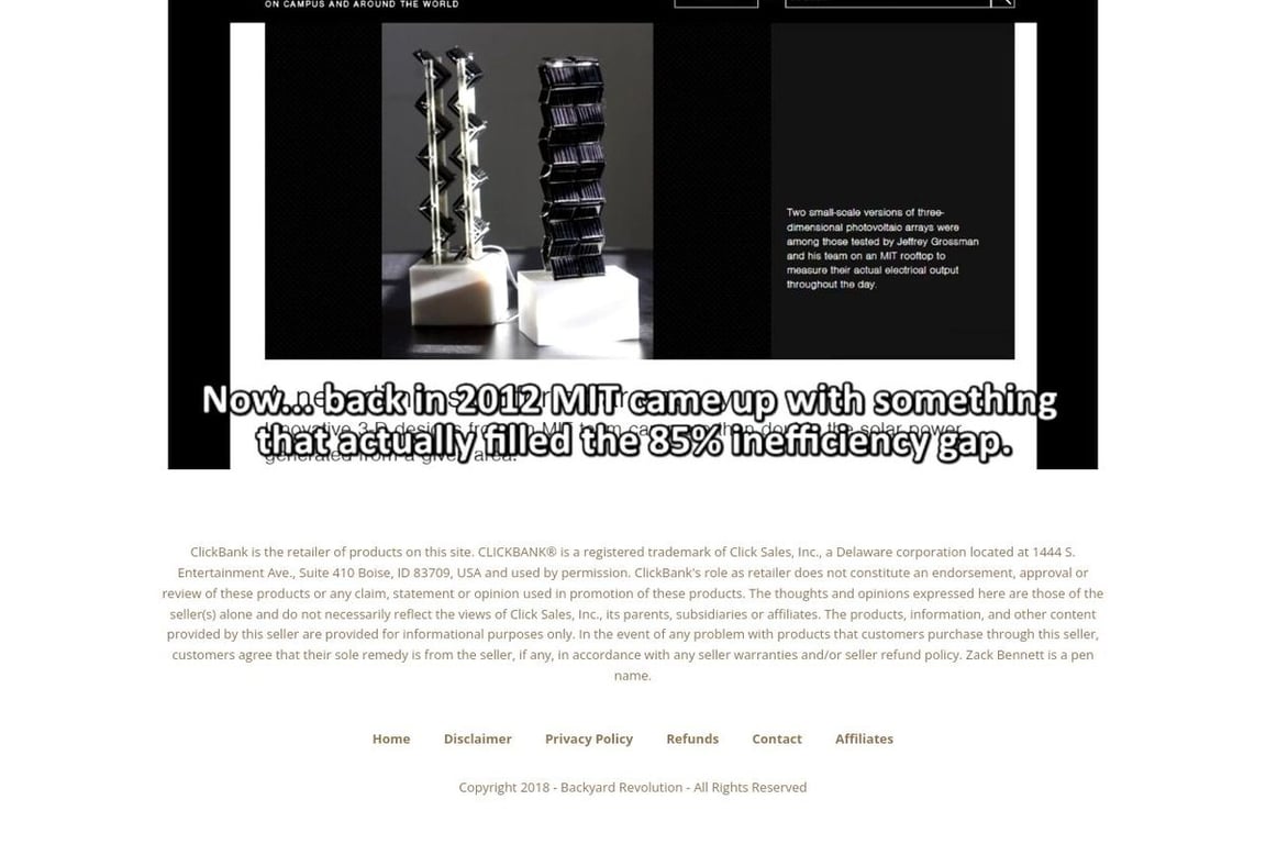 Backyard Revolution homepage