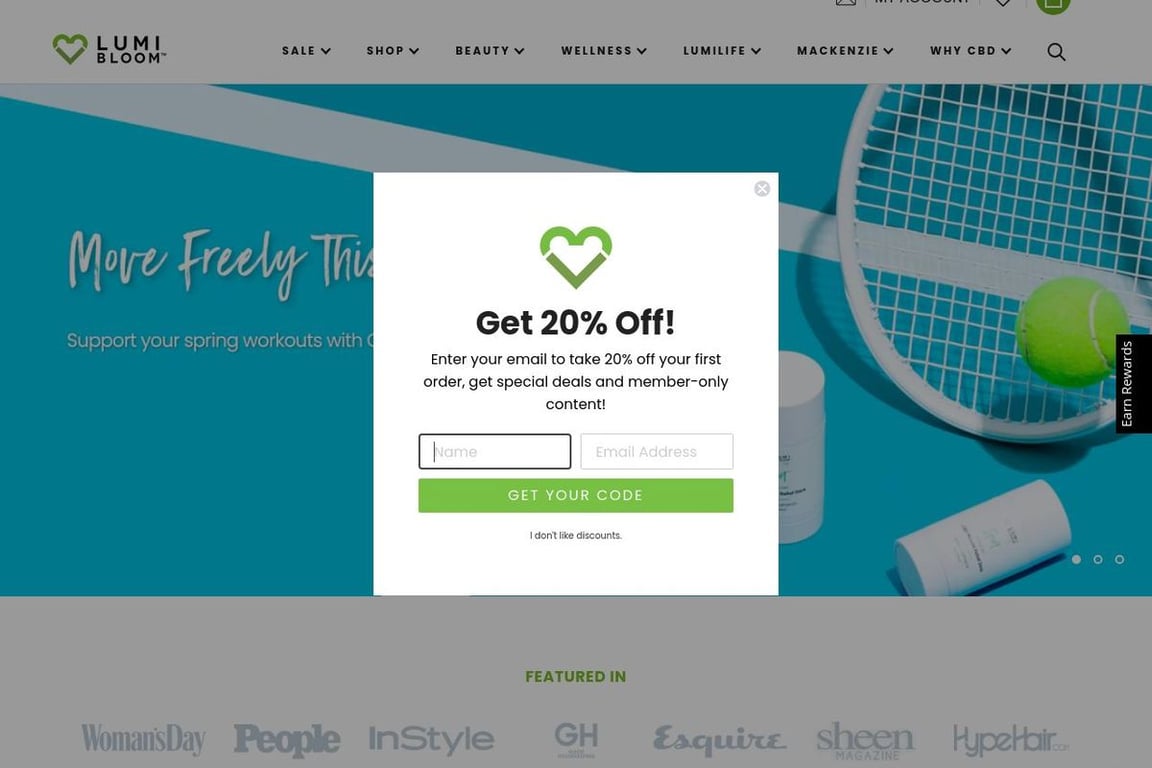 LumiBloom homepage