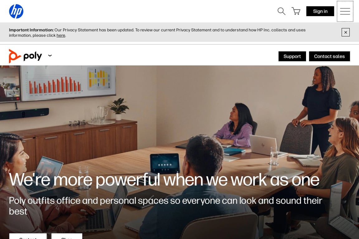Poly homepage