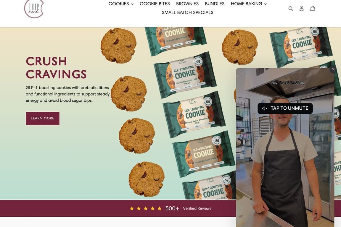 ChipMonk Baking homepage