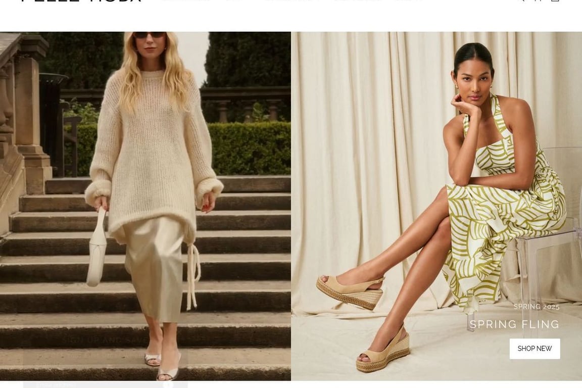 Pelle Moda homepage