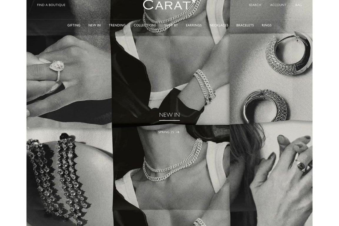Carat London homepage
