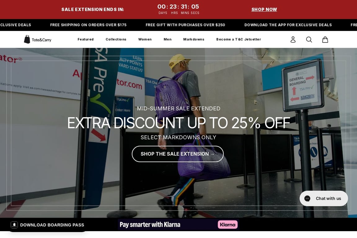 Tote&Carry homepage