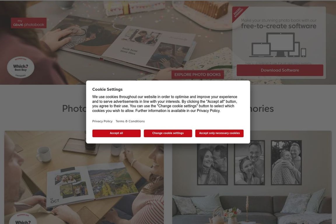 Cewe homepage