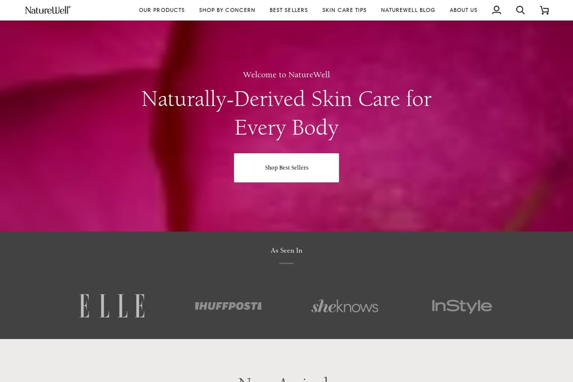 NatureWell homepage