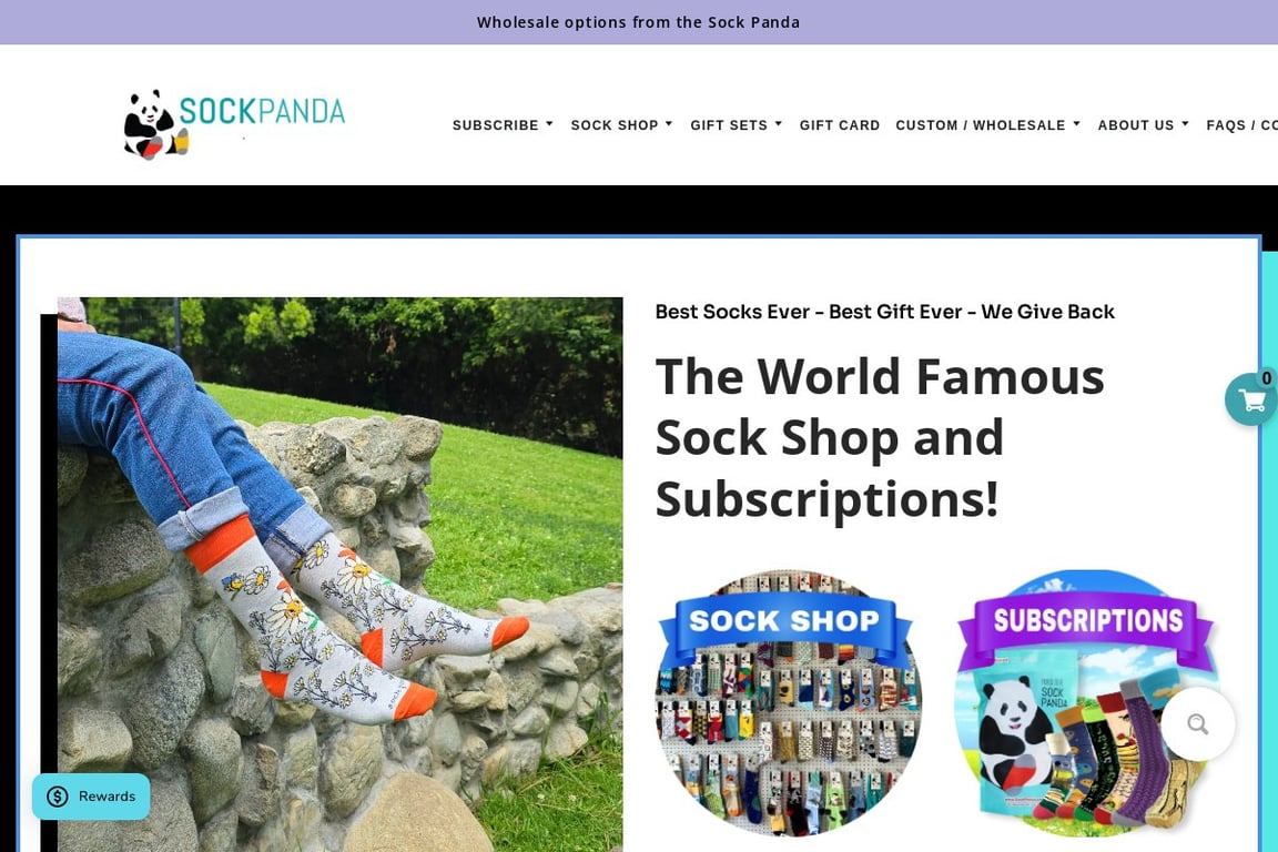 Sock Panda homepage