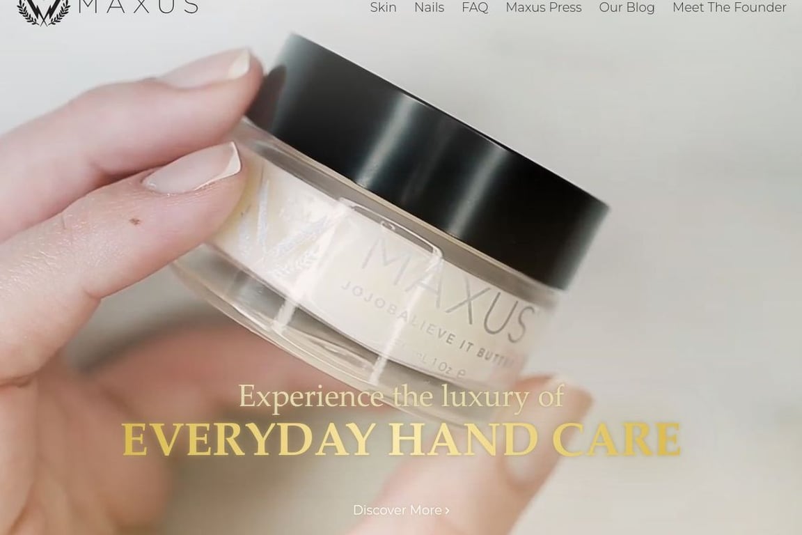 Maxus Nails homepage