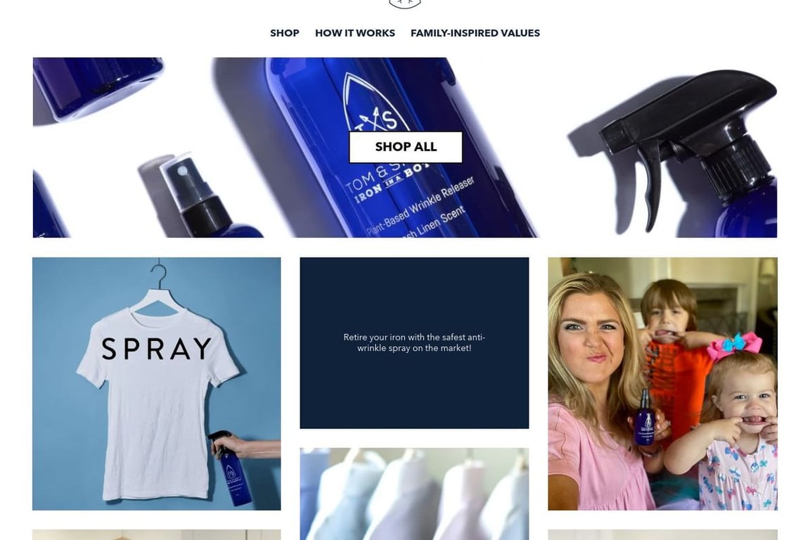 Tom & Sheri’s Products homepage